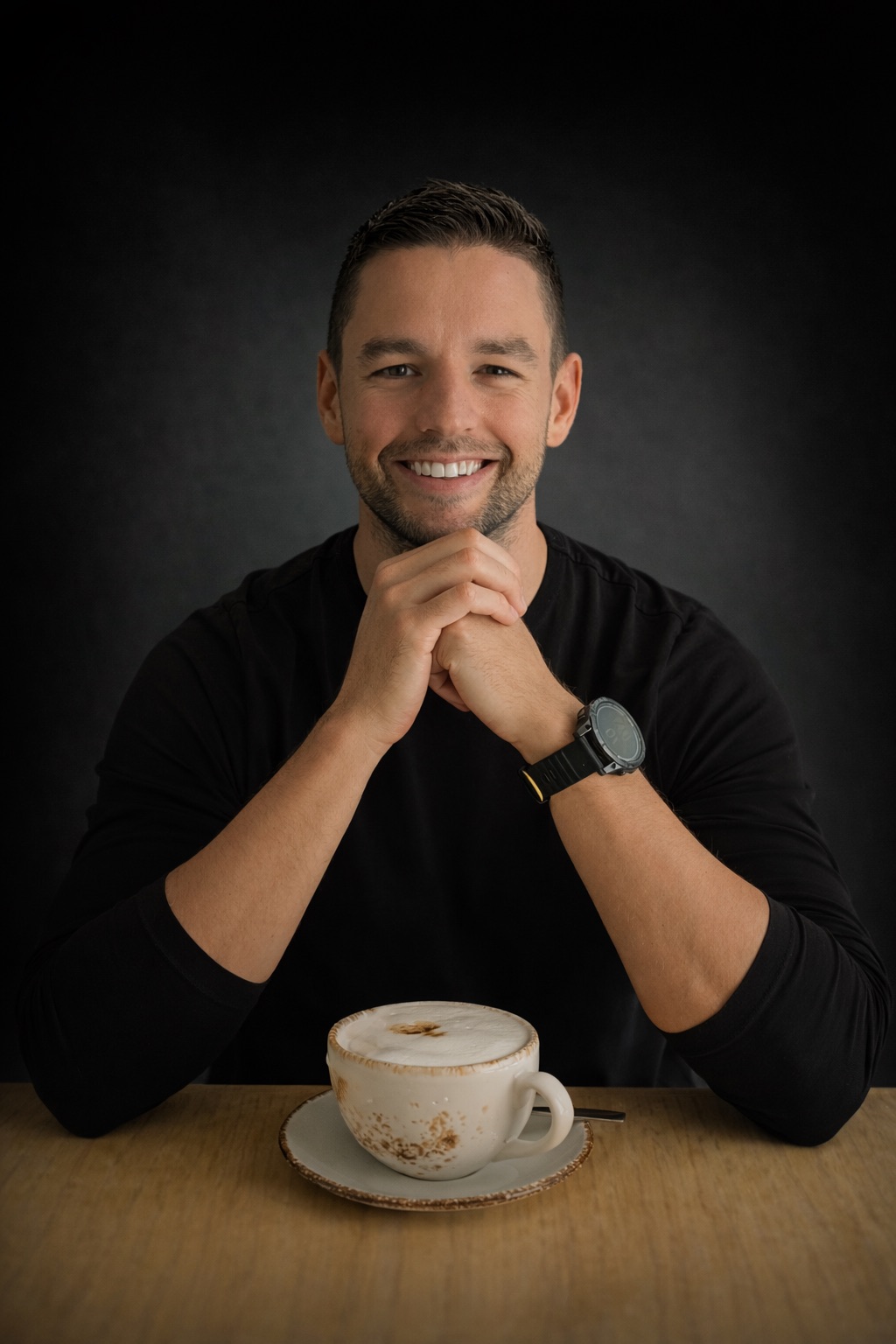 Wes Bush with Coffee